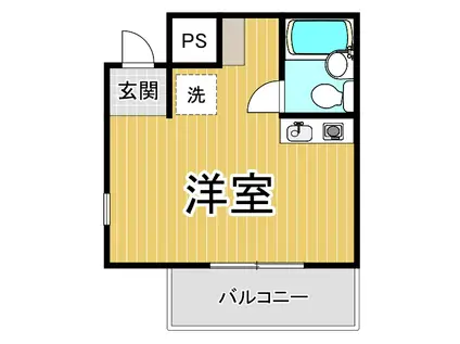 ダイド-メゾン塚口Ⅵ(ワンルーム/2階)の間取り写真