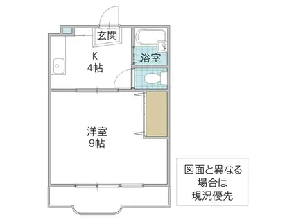 コーポ・ロゼ(1K/2階)の間取り写真