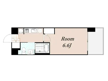 エステムコート梅田・天神橋IIグラシオ(1K/7階)の間取り写真