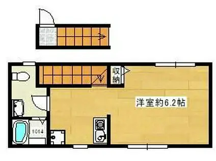 アヴニール泉(ワンルーム/2階)の間取り写真