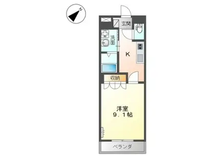 スタイリッシュ・レジデンスII(1K/2階)の間取り写真