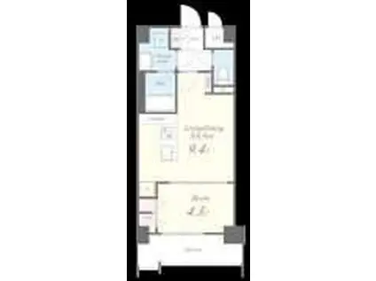 LEGEND紺屋町(1LDK/10階)の間取り写真