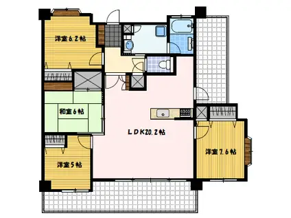 ロフティ立山公園ビューステージ(4LDK/3階)の間取り写真