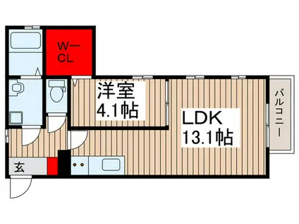JET・SAO(1LDK/3階)の間取り写真