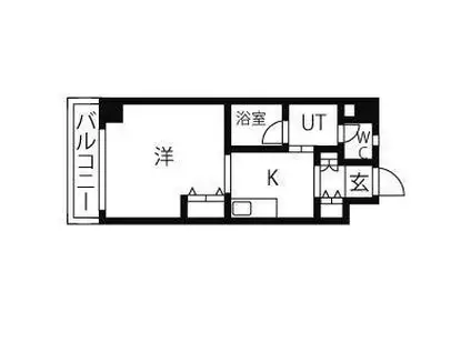 GRAND STAGE今池(1K/4階)の間取り写真