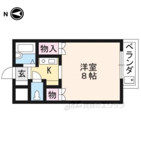 ルモンド(1K/3階)の間取り写真