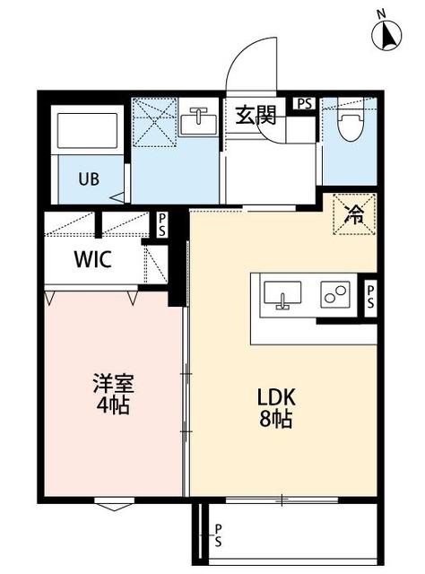 ROBOT HOME 蕨III(1LDK/3階)の間取り写真