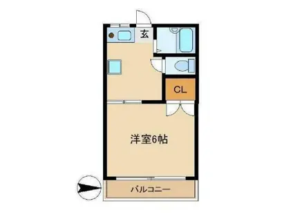 サーラ荻窪(1K/1階)の間取り写真