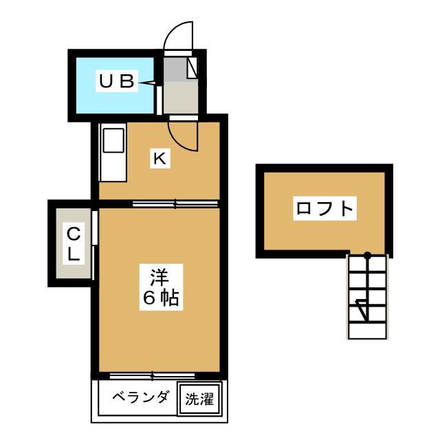 ARVITA(1K/1階)の間取り写真