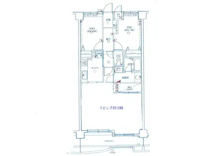 リーベパトリー太田(3LDK/4階)の間取り写真