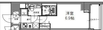 S-RESIDENCE横濱吉野町(1K/9階)の間取り写真