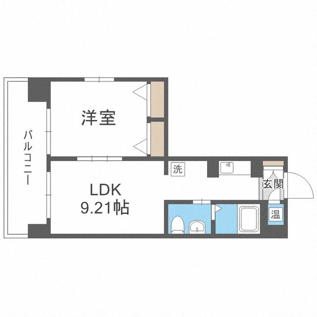 フェルト627(1LDK/11階)の間取り写真