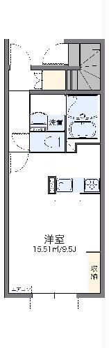 レオネクストアポロン378(1K/1階)の間取り写真
