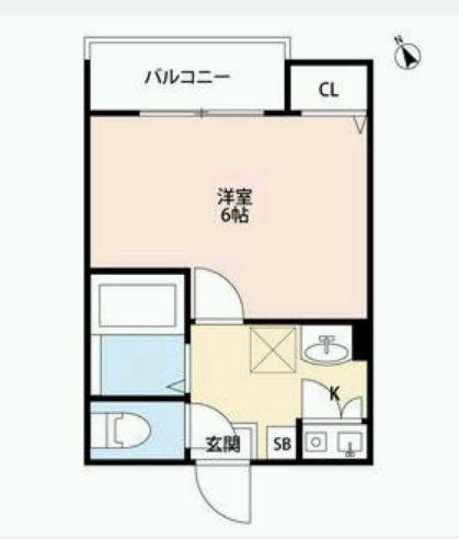 CASAR八王子(1K/3階)の間取り写真