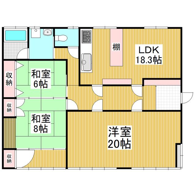 LA MIYAVI(3LDK/1階)の間取り写真