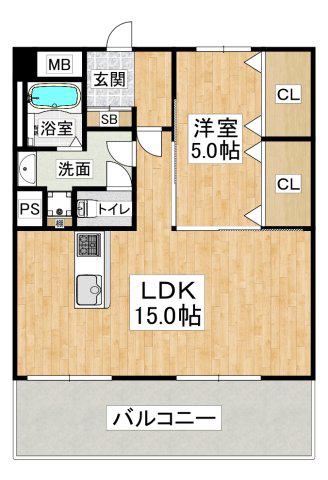 シーライフ垂水(1LDK/3階)の間取り写真