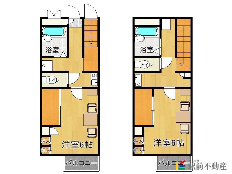 レオパレス南佐賀(1K/1階)の間取り写真
