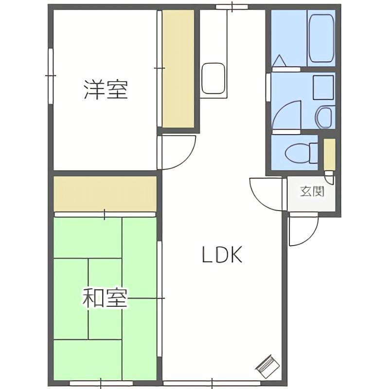 ファミーリエF(2LDK/1階)の間取り写真