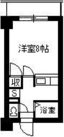 コスモ郡元(1K/5階)の間取り写真
