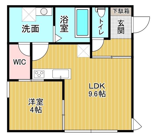 CHILL(1LDK/2階)の間取り写真