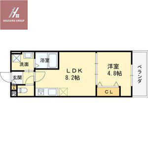 太平寺共同(1LDK/3階)の間取り写真