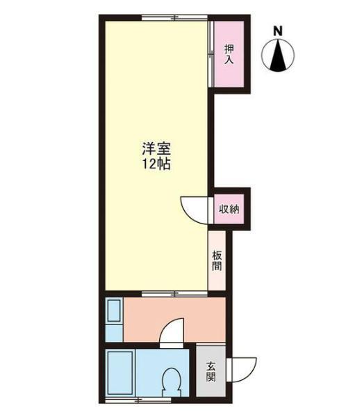 富士マンション(1K/2階)の間取り写真