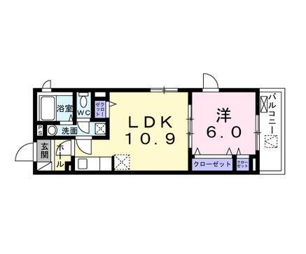 FELICE品川(1LDK/4階)の間取り写真
