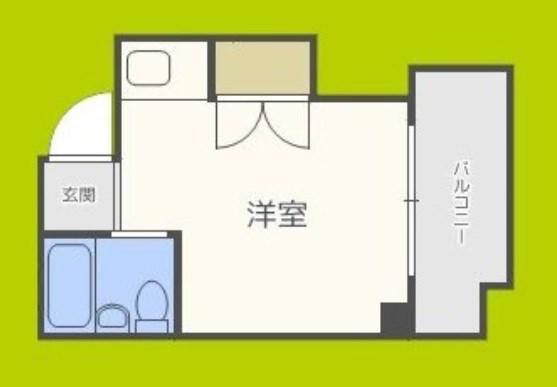 リーベ里(ワンルーム/4階)の間取り写真