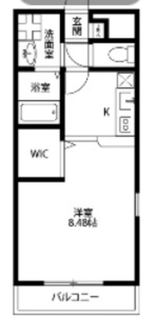 アンプルール光明池(1K/1階)の間取り写真