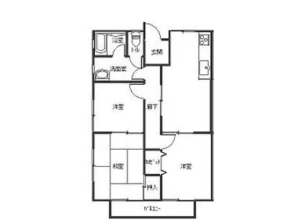 メゾンアルファ(3DK/2階)の間取り写真