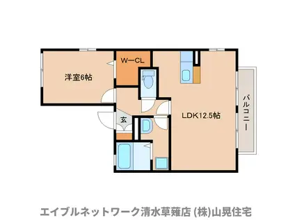 パストラル(1LDK/2階)の間取り写真