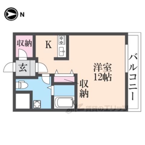 レオンズビル(ワンルーム/7階)の間取り写真