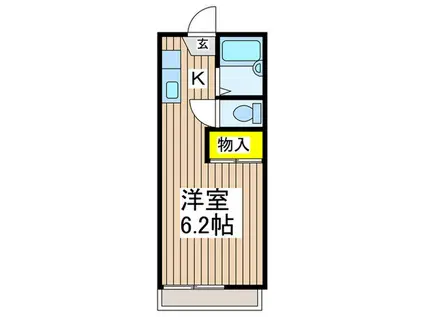 アネックスアマール(1K/2階)の間取り写真