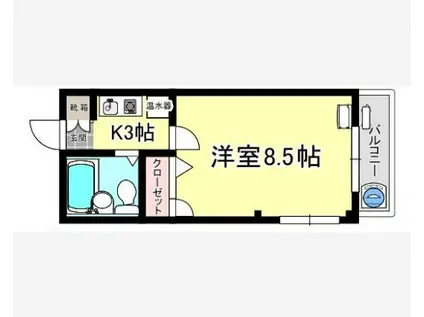 ムトーハイツ(1K/1階)の間取り写真