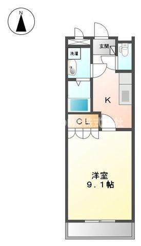 昴ーすばる-(1K/1階)の間取り写真