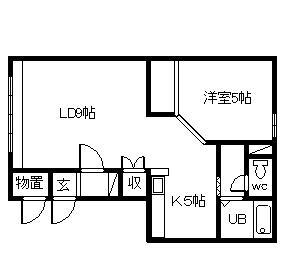シティハウスNO1(1LDK/1階)の間取り写真