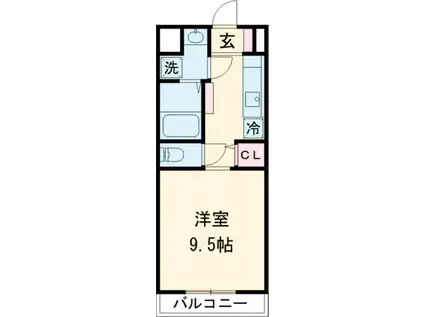 幸マンション(1K/1階)の間取り写真