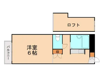 パークヒルズ藤原E(1K/1階)の間取り写真