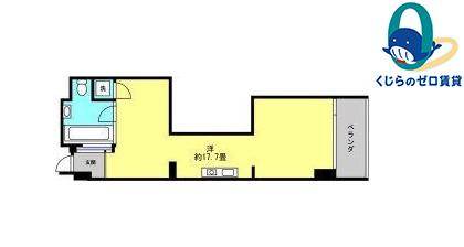 FLATS GAZERY(ワンルーム/4階)の間取り写真