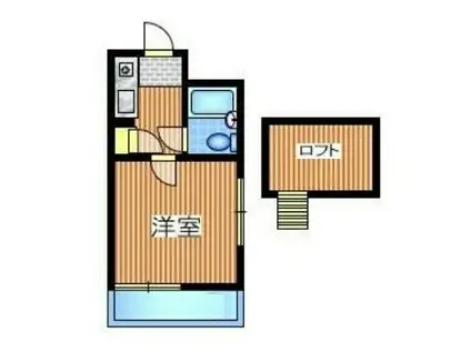 ライフピアホリディ(1K/2階)の間取り写真