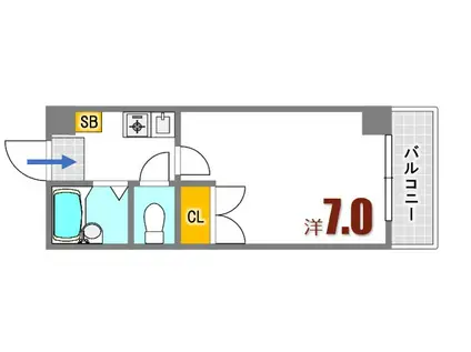 コーポNSR(1K/1階)の間取り写真