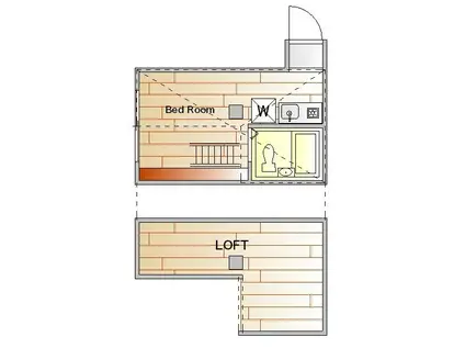 インベスト雪谷大塚(ワンルーム/1階)の間取り写真
