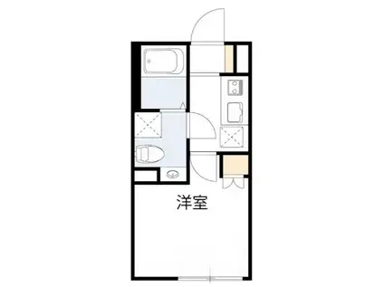 ISD下高井戸(1K/1階)の間取り写真