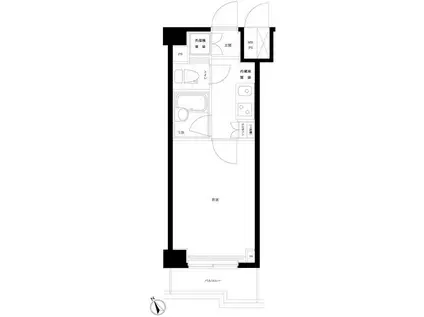 ルーブル南池袋(1K/9階)の間取り写真