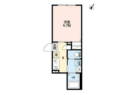 ROBOT HOME 緑区大門(1K/3階)の間取り写真