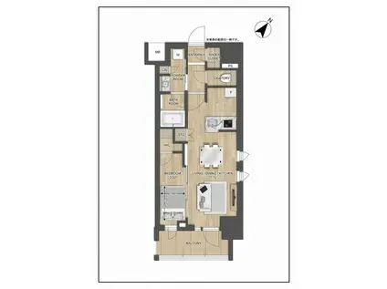 プレディアコート大森山王(1LDK/4階)の間取り写真