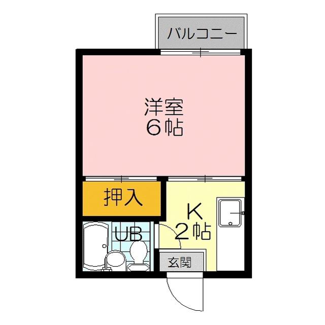 サンセール愛宕(1K/1階)の間取り写真