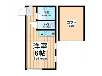 ユナイト鶴見チッタ・デル・バチカーノ(ワンルーム/1階)の間取り写真