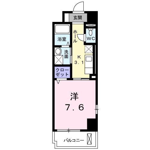 サンリットオカ(1K/2階)の間取り写真