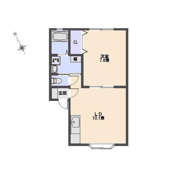 URBANHOUSE173(1LDK/1階)の間取り写真
